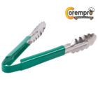 9-stainless-steel-green-coated-handle-tong-scalloped