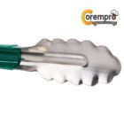 9-stainless-steel-green-coated-handle-tong-scalloped
