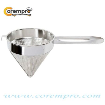 Colador chino de acero inoxidable de 10″- malla gruesa