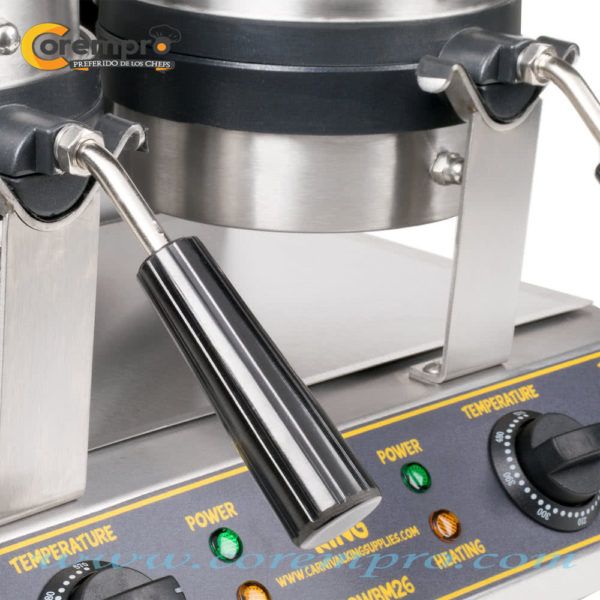 Maquina doble para hacer waffles belgas de 120V - Corempro S.A