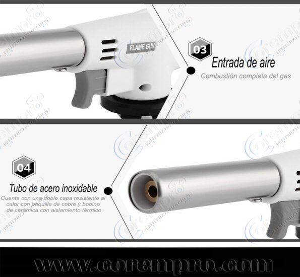 Flameador de cocina tipo antorcha blanco – 7