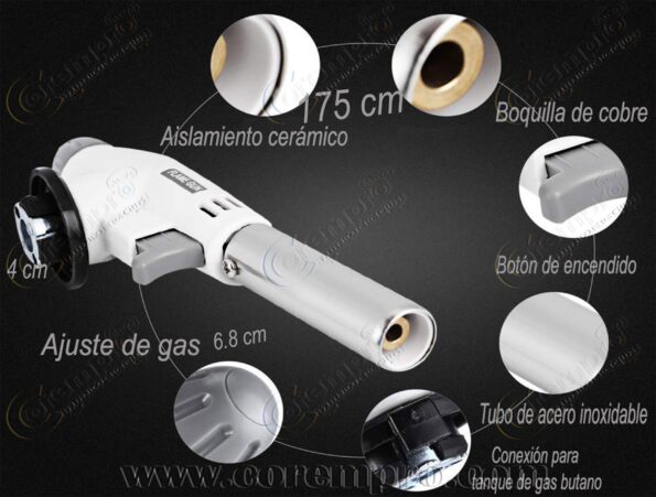 Flameador de cocina tipo antorcha blanco – 9