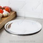 Molde para hacer pizza de aluminio de 12 con borde – 1
