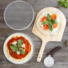 Molde para hacer pizza de aluminio de 12 con borde – 1