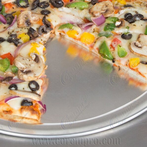 Molde para hacer pizza de aluminio de 18 con borde – 5