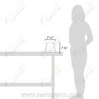 Soporte elevador para pizza de 7” – 1