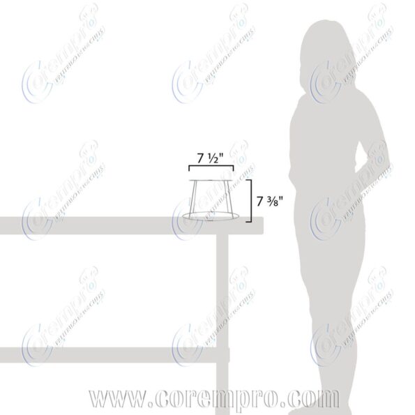 Soporte elevador para pizza de 7” – 6