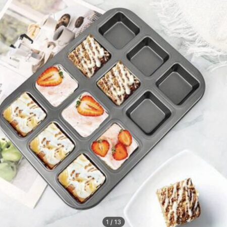 Molde Brownies 12 pozos