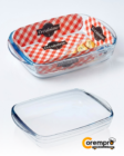 Pyrex O'Cuisine Kitchen - Bandeja Rectangular de cristal para horno (35 x 22 cm, 2,6 L, )