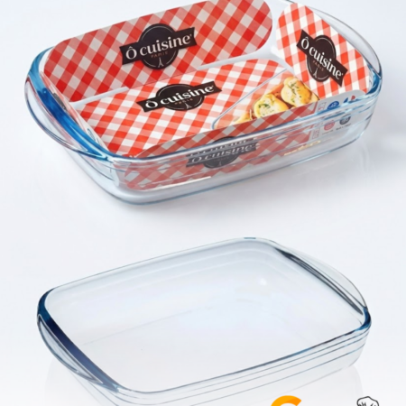 Pyrex O'Cuisine Kitchen - Bandeja Rectangular de cristal para horno (35 x 22 cm, 2,6 L, )