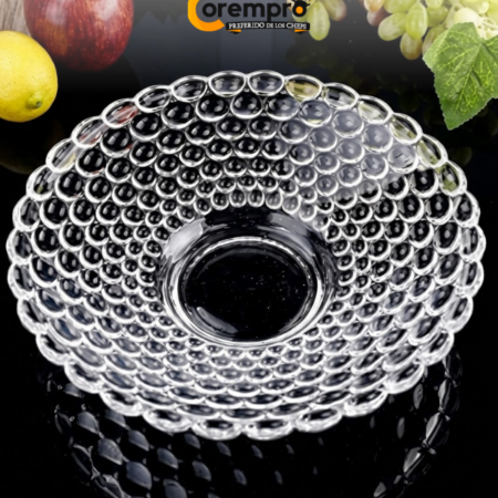 Bowl Ensaladera/ Frutera de Cristal  25x 6.2 cm