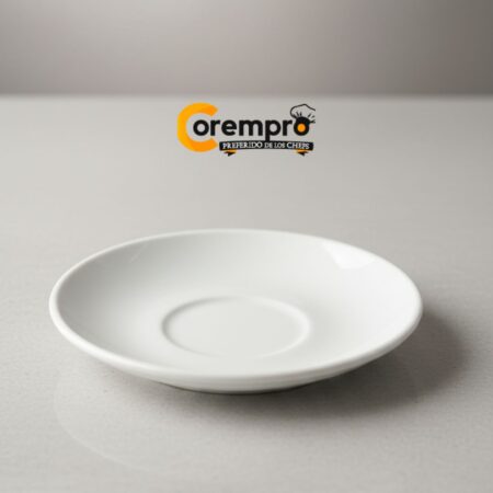 Plato Blanco para Taza Cerámica Opal