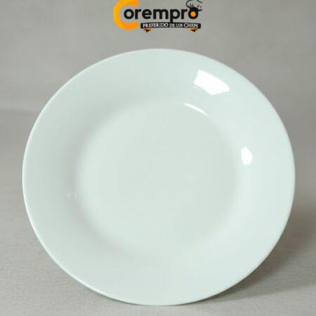 Plato Tendido Blanco Cerámica Opal 20 CM