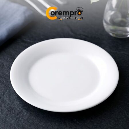 Plato Melamine Blanco 18 cm Postre