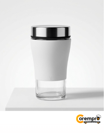 Salero de Vidrio con tapa de metal