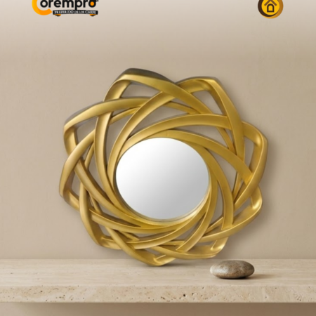 Espejo Marco Dorado 50x50 cm