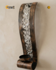 Porta Velas Color Bronce Para Pared