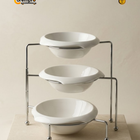 Pozuelos de Servicio de Cerámica con Soporte