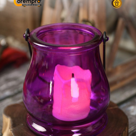 Candelabro de Vidrio 9x8 cm