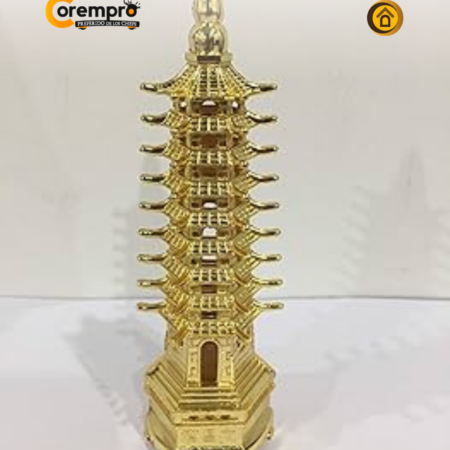 Adorno Pagoda Dorada 13 cm