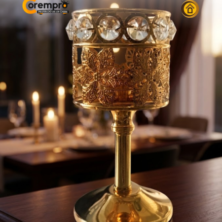 Candelabro Dorado 16 cm