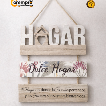 Colgante de Madera Dulce Hogar