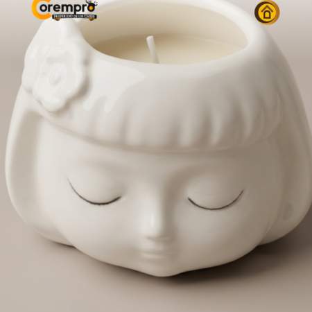 Vela Decorativa en Envase de Cerámica