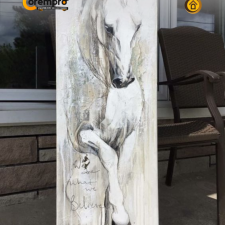 Pintura al Oleo Caballo 50x100