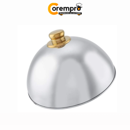 Tapa Domo Boton Dorado 25 cm