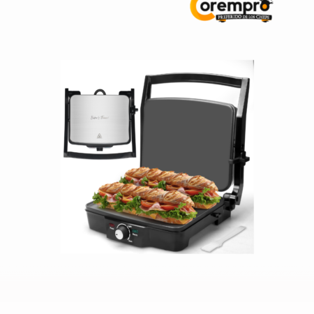 Baker's Friend Prensa Panini Eléctrica Plancha