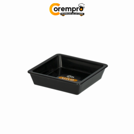 Salsero Negro Cuadrado 50 Ml