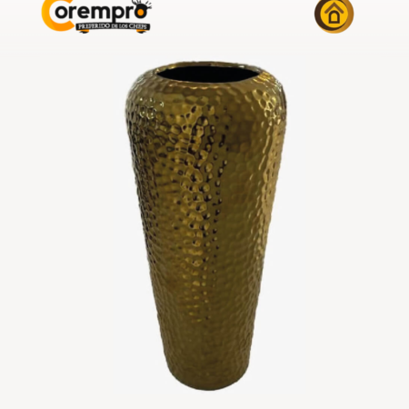 Florero Dorado 12x 12x 28.5 cm