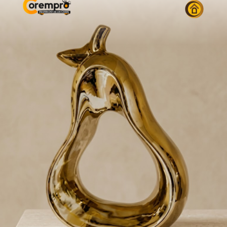 Adorno Pera Dorada 17x8x24 cm