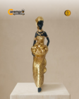 Escultura de Africana Arami 20 cm Poli Resina