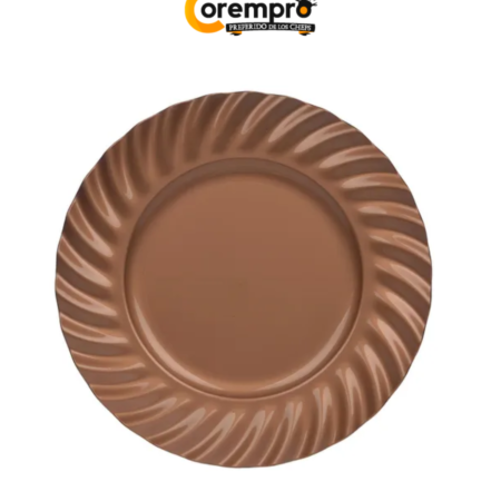 Plato Base Color Rosa Cobre  33 cm