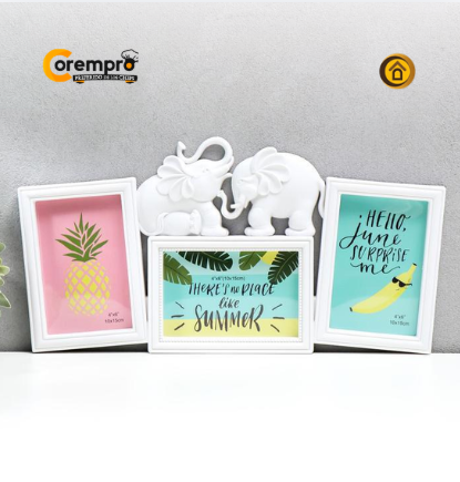 Set de Porta Retratos Plástico 45x23 cm