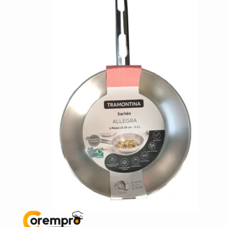 Sarten Acero Inoxidable Tramontina Allegra 28 cm