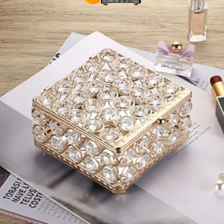Joyero de Cristal Dorado