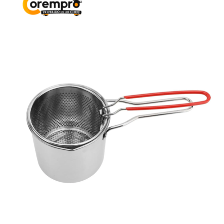 Olla Freidora Acero Inox 2 Piezas