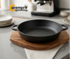 Fuente de Hierro Fundido con base de Madera 26x20 cm