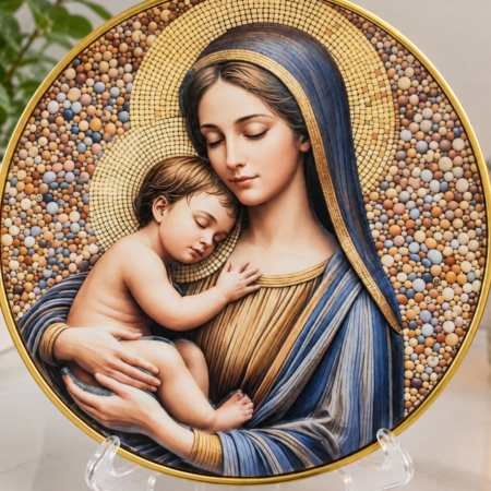 Cuadro Virgen Maria 3D Resina