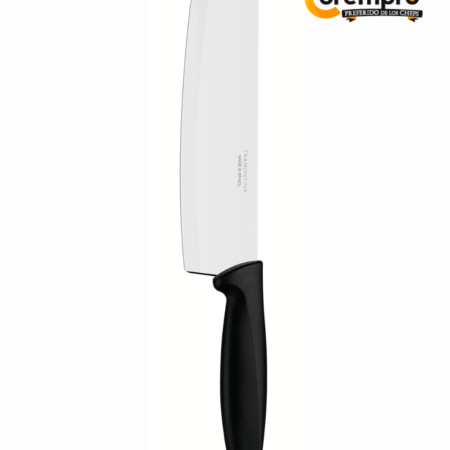 Cuchillo para Rebanar y Picar Tramontina Plenus de 7" con Mango Negro