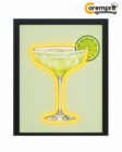 Cuadro con Luz Led Margarita con Limón Decorativo 40 x 30.5 cm
