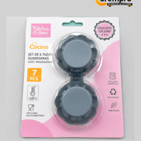 6 Moldes de Silicon Para Cupcake