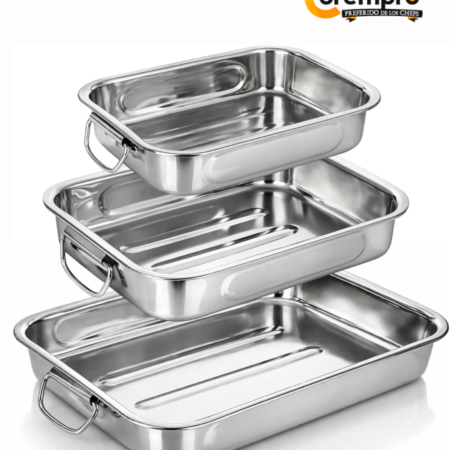 Bandejas de Acero Inox con Asas
